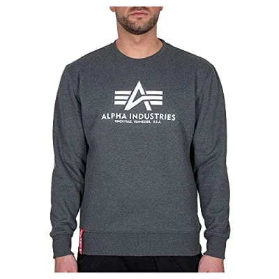 Afbeelding van Alpha Industries Basic Sweatshirt, grijs, afmeting S voor man