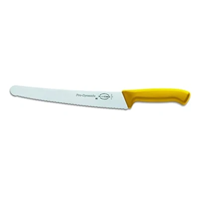 Afbeelding van F. DICK ProDynamic 85151262 02 universeel mes met gekartelde rand (lemmetlengte 26 cm, keukenmes geel, lemmet X55CrMo14 staal, hardheid 56 HRC, messen)