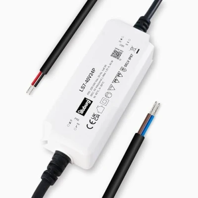Afbeelding van illuburg LED transformator 24V 40W waterdicht IP67 flikkervrij voor Strip Lamp Voeding Driver Power Supply