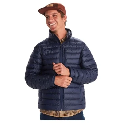 Afbeelding van Marmot Heren Highlander Jacket, Warm donsjack, geïsoleerde winterjas, ademend, lichtgewicht inpakbaar jack voor buiten, winddicht, Arctic Navy, S
