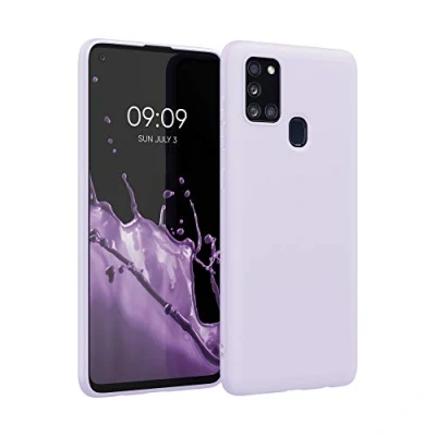 Afbeelding van kwmobile telefoonhoesje compatibel met Samsung Galaxy A21s hoesje Zachte case voor smartphone Back cover in lavendel