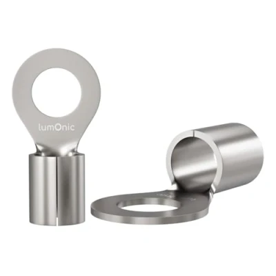 Afbeelding van Lumonic 25x crimp terminals blank 1,5 2,5mm² I M3 ongeïsoleerd kabelschoenen M3, buiskabelschoen 1,5mm2 2,5mm2 ringogen, conne