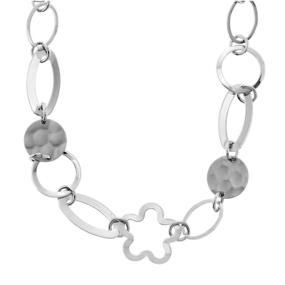 Afbeelding van Behave Zilverkleurige fantasie schakel ketting