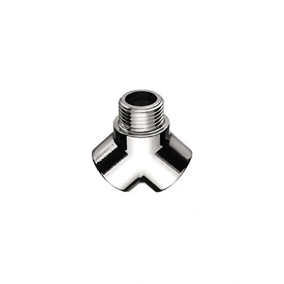 Afbeelding van Knelkoppeling T stuk met 1 binnendraad, buitenschroefdraad, knijp 1/2 inch x 12 mm Voor koperen buizen Aansluiting van armaturen verchroomd Vorkstuk