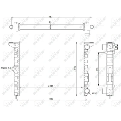 Afbeelding van NRF Radiateur 519523