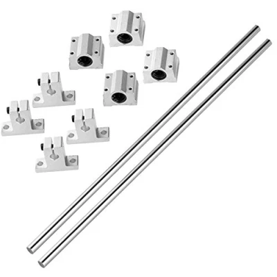 Afbeelding van S SIENOC 350mm Lineaire as Ø8 mm Geleiding Horizontale Precisie Lineair lager + Verticaal Beugel Kogellager 3D Printer CNC (Typ 5, 2Sets, 350mm)