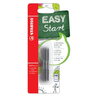 Afbeelding van Potloodstift STABILO Easyergo refills 3.15mm blister à 6 stuks
