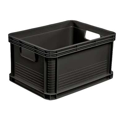 Afbeelding van keeeper Transportbox, 8 delige set, polypropyleen, x 20 l, Robert, grafietgrijs