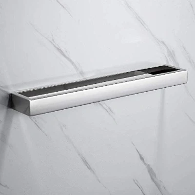 Afbeelding van Melairy Handdoekring SUS 304 roestvrij staal chroom badkamer wandhanddoekhouder accessoires 3M zelfklevend (zilver)