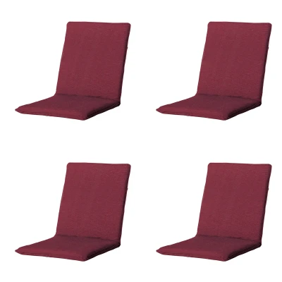 Afbeelding van Madison Stapelstoel kussen universeel Panama bordeaux 4 stuks