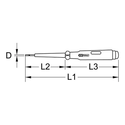 Afbeelding van KS Tools 911.2177 Spanningstester 100 500 V/AC
