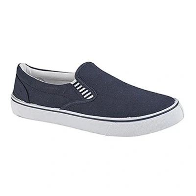 Afbeelding van DEK Canvas Slip On Heren Schoenen Navy Blauw, 44.5 EU