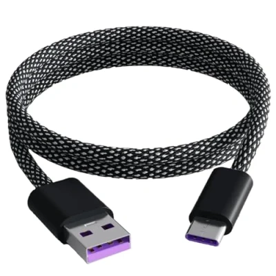 Afbeelding van Efficiënte USB C aan Kabel Data Transfer Wire 66W Charging Cord 360degree Rotations