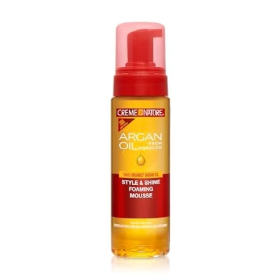 Afbeelding van Creme of Nature Argan Oil Style &amp; Shine Foaming Mousse 207 ml