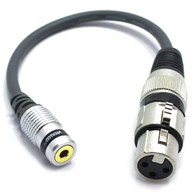 Afbeelding van VITALCO XLR Vrouwelijk naar 3.5 Mini Jack TRS Vrouwelijke Adapter 1/8 3.5mm AUX 3 Pin Microfoon Audiokabel