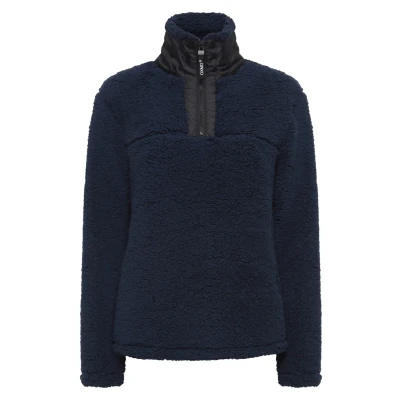 Afbeelding van Oxmo Elina Fleece trui, Dames, Maat: Large, Dark blue