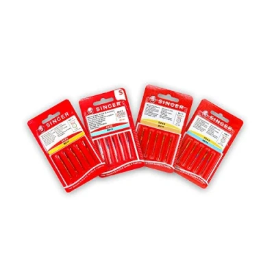 Afbeelding van Singer Set met 4 verpakkingen 5 universele naalden, katoen en gebreid, dikte 80/12 90/14 130/705