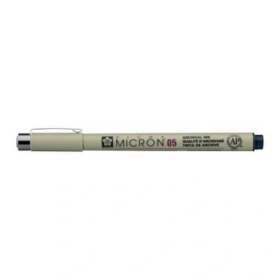 Afbeelding van Sakura Pigma Micron 05 pen blauw zwart
