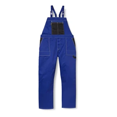 Afbeelding van REIS Multimaster MMS Beschermende Tuinbroek Verstelbare Pasvorm, Meerdere Zakken, Duurzame Stof, 65% Polyester 35% Katoen, Kleur: Blauw Zwart, Maat: 60