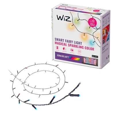 Afbeelding van WiZ 8720169076969 Lichtketting Binnen/buiten werkt op USB Aantal lampen 160 LED RGB App besturing, aansluiting, Instelbare lichtkleur, lichtmodus