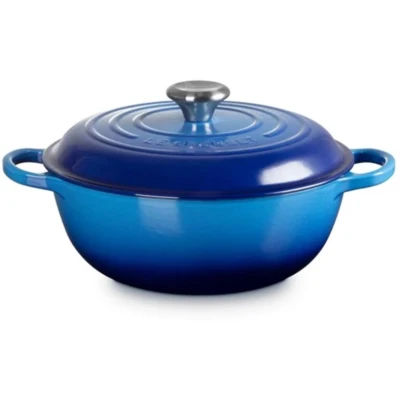 Afbeelding van Le Creuset Marmite Braadpan Signature &#039;Azure&#039; Ø26cm / 4.1L
