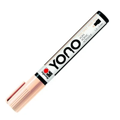 Afbeelding van Marabu YONO Marker, 12400103029, rosé beige 029, veelzijdige acrylstift met Japanse ronde punt, 1,5 3 mm, op waterbasis, lichtecht en waterbestendig, voor bijna alle ondergronden