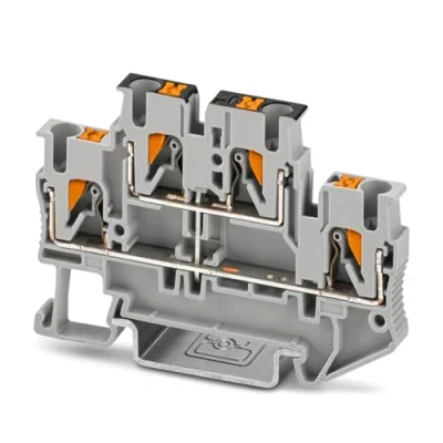 Afbeelding van Phoenix Contact PTTB 2,5 PV 3210583 Klem 2 etages Aantal polen: 4 0.14 mm² 2.5 Grijs 50 stuk(s)