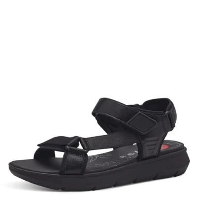 Afbeelding van Jana Outdoorsandalen, Dames, Maat: 36, Black Textiel/ synthetisch