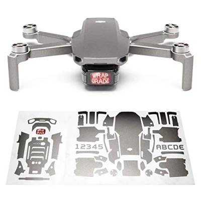Afbeelding van WRAPGRADE Skin Stickers Compatibel met DJI Mini 2 (TITANIUM)