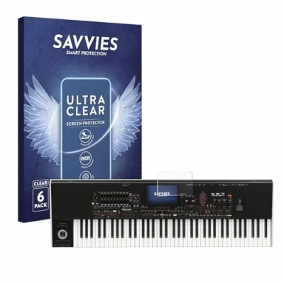 Afbeelding van Savvies Screenprotector voor KORG Pa4x Folie Beschermfolie transparant (6 Stuks)