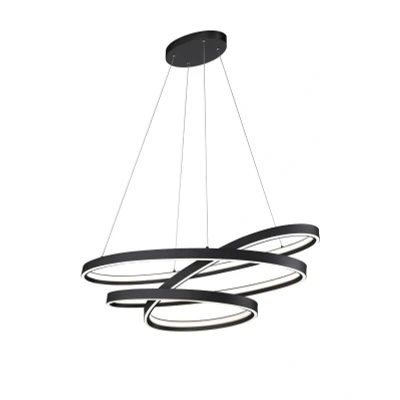 Afbeelding van Trio Leuchten Cinque ciola Hanglamp Zwart 377210132