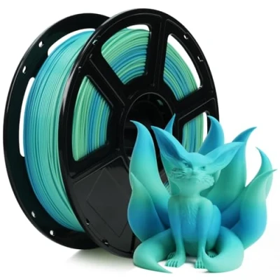 Afbeelding van FLASHFORGE Gradient Rapid PLA 3D printerfilament, geel en blauw