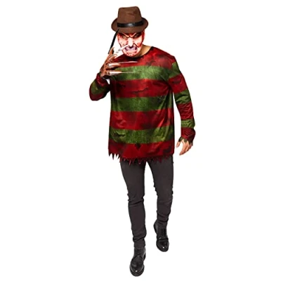 Afbeelding van Amscan Freddy Krueger Heer Kostuum XL (Maat 54) Halloween Verkleedkleding