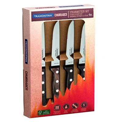 Afbeelding van Tramontina 29899/315 Gaucho Steakmessen, 6 delige set, roestvrij staal AISI 420