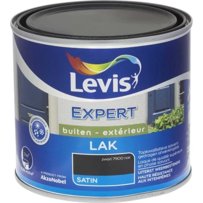 Afbeelding van Levis Expert Lak Buiten Zijdeglans 0,5l Zwart