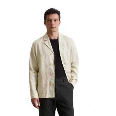 Afbeelding van Marc O&#039;Polo Overshirt WITH Blazer Details Patched Front Pockets Straight Jas, Heren, Maat: Medium, Gray