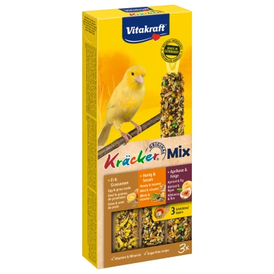 Afbeelding van Vitakraft Kanarie Kracker Honing/Fruit/Ei 3 IN 1