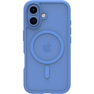 Afbeelding van Apple iPhone 16 MagSafe Hoesje Gerecycled kunststof dbramante1928 Hardcase/Backcover Blauw Telefoonhoesje Shockproof/Valbescherming