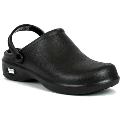 Afbeelding van safety jogger Dames Sandalen Zwart/Zilverkleurig Maat 46