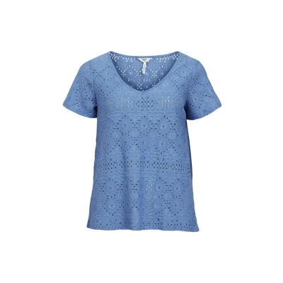 Afbeelding van Object Dames Objfeodora S/S V hals Top Noos Blouse, provence, M