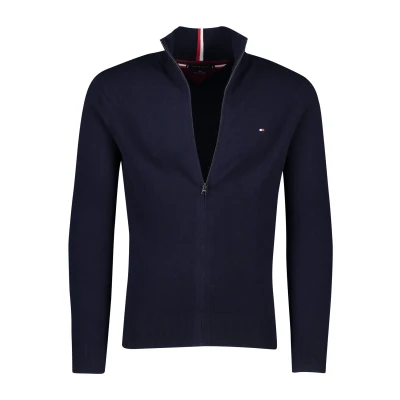 Afbeelding van Tommy Hilfiger PIMA ZIP THRU Vest, Heren, Maat: XS, Desert sky