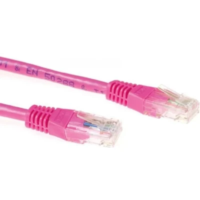 Afbeelding van ACT IB7320 U/UTP CAT6A Patchkabel Roze 20 meter