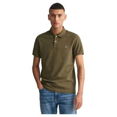 Afbeelding van GANT Shield Poloshirt, Heren, Maat: Medium, Juniper green