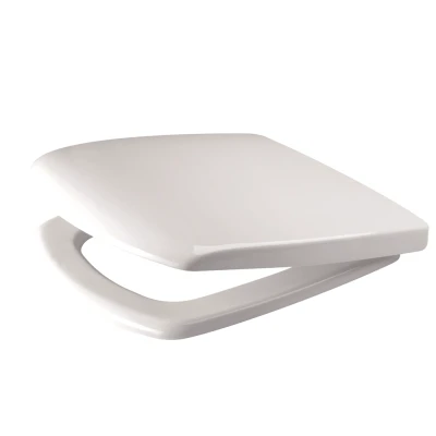 Afbeelding van Cornat WC bril RIMINI, wit/toiletbril/toiletdeksel/wc deksel/wc deksel/softclosemechanisme/Duroplast / KSRIMSC00