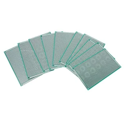 Afbeelding van 10PCS 9x15cm Breadboard Gatsteek 2,54mm Dikte 1.6mm Gat Diameter 1.0mm±5% Dubbel Zijkant Prototype PCB Tinned Universele Circuit Board voor en Arduino DIY Electronics kit