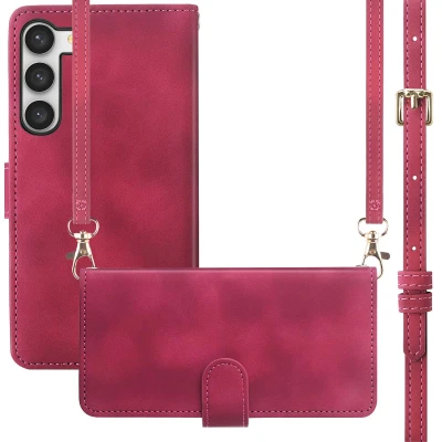 Afbeelding van Samsung Galaxy S23 Hoesje Kunstleder imoshion Bookcase Rood Telefoonhoesje
