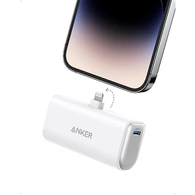 Afbeelding van Anker Powerbank 5.000 mAh, 621 mini powerbank, batterij voor kleine draagbare mobiele telefoons, MFI gecertificeerde bliksemoplader 12 W, compatibel met iPhone 14/14 Pro/14 Plus/14 Pro Max (A1645021)