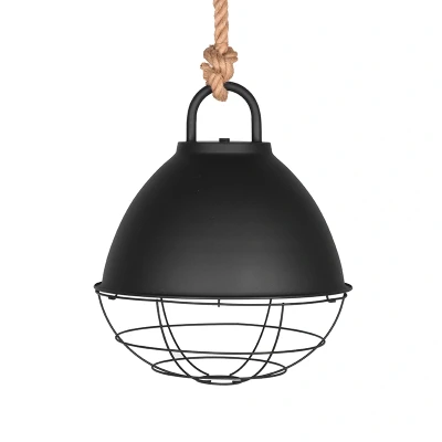 Afbeelding van LABEL51 Hanglamp Korf Zwart Metaal L