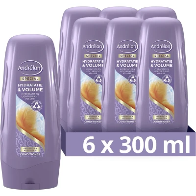 Afbeelding van 6x Andrelon Hydratatie &amp; Volume Conditioner 300ml