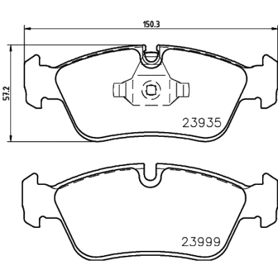 Afbeelding van Remblokkenset, schijfrem HELLA PAGID 8DB 355 011 281